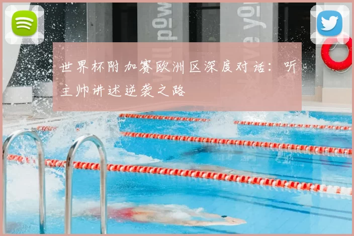 世界杯附加赛欧洲区深度对话:听主帅讲述逆袭之路