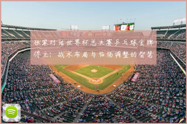独家对话世界杯总决赛乒乓球金牌得主:战术布局与临场调整的智慧